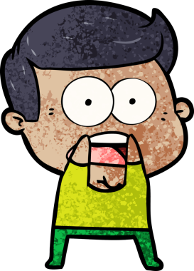 Bir insan tarafından çizilmiş bir karikatür.