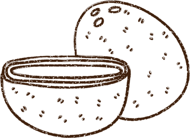 Bir insan tarafından çizilmiş hindistan cevizi kömürü