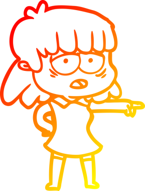 Bir insan tarafından çizilmiş, yorgun bir karikatür çizimi.