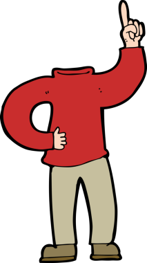 Bir insan tarafından çizilmiş kafasız bir vücut.