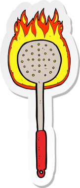 Bir insan tarafından çizilmiş bir mutfak aletinin çıkartması.