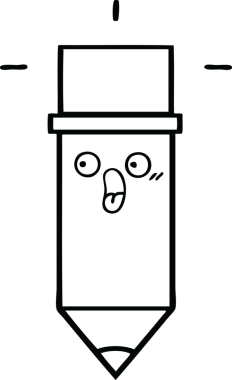 Bir insan tarafından çizilmiş bir kalem çizimi