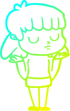 Bir insan tarafından çizilmiş ilgisiz bir karikatür çizimi.