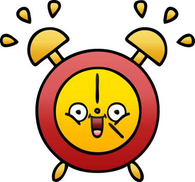 Bir insan tarafından çizilmiş alarm saatinin gölgeli çizimi