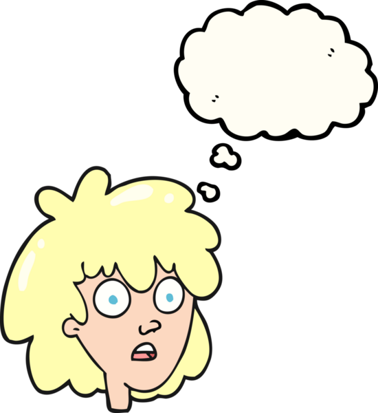 Bir insan tarafından çizilmiş serbest çizim baloncuk kadın yüzü.