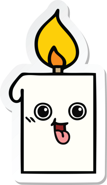 Bir insan tarafından çizilmiş şirin bir çizgi filmin çıkartması.