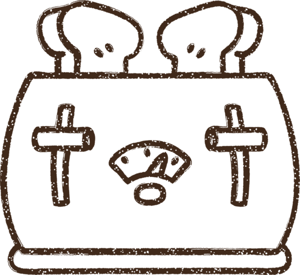 Bir insan tarafından çizilmiş elektrikli tost makinesi kömürü.