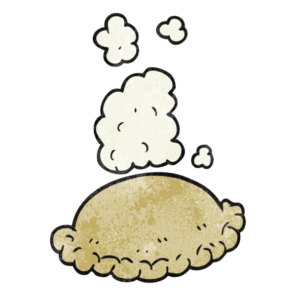 Bir insan tarafından çizilmiş el yapımı karikatür fırını.