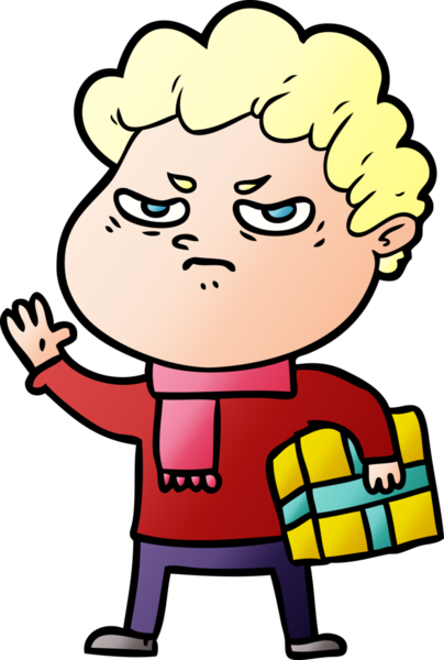 Bir insan tarafından çizilmiş kızgın bir adam.