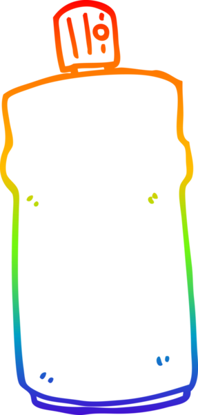 Bir insan tarafından çizilen çizgi film spreyinin gradyan çizimi.