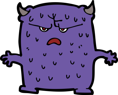 Bir insan tarafından çizilmiş küçük uzaylı çizgi filmi.