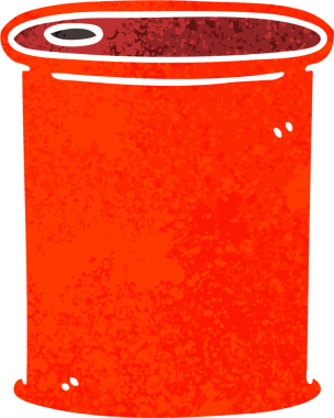 Retro illüstrasyon tarzı tuhaf bir çizgi film bir insan tarafından çizilebilir