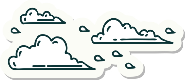 Bir insan tarafından çizilmiş yüzen bir dövme stili.