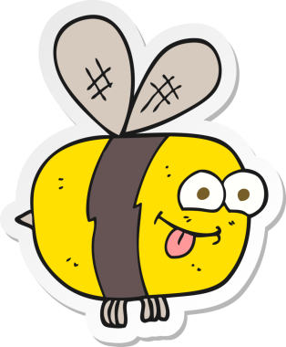 Bir insan tarafından çizilmiş çizgi film etiketi.