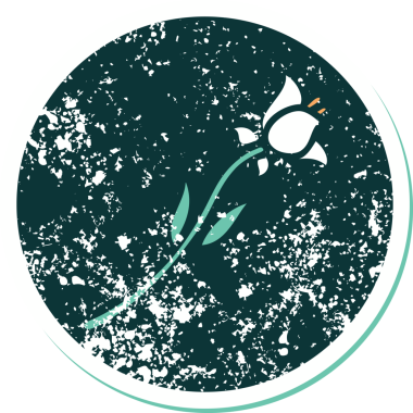 Bir insanın çizdiği nilüfer çiçeğinin sembolik dövmesi.