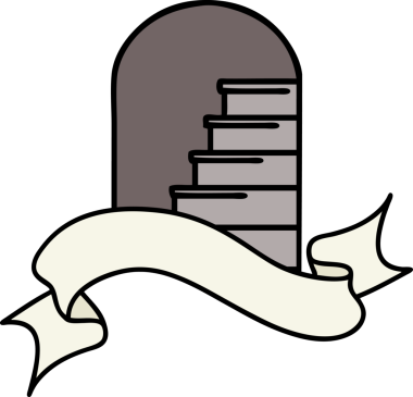 Geleneksel dövme, bir insan tarafından çizilen adımlara açılan kapı aralığı.