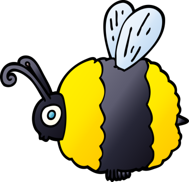 Bir insan tarafından çizilmiş karalama arısı.