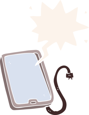 bir insan tarafından çizilmiş konuşma baloncuklu çizgi film bilgisayar tableti