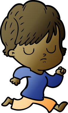 Bir insan tarafından çizilmiş karikatür kadın.