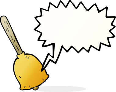 bir insan tarafından çizilmiş konuşma balonlu çizgi film çanı