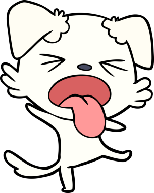 Bir insan tarafından çizilmiş iğrenç bir çizgi film.