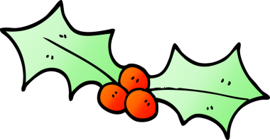 Bir insan tarafından çizilmiş Noel karalaması.