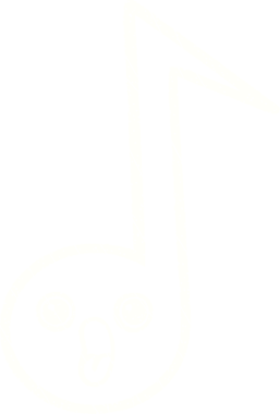 Bir insan tarafından çizilen Müzik Notu Tebeşiri