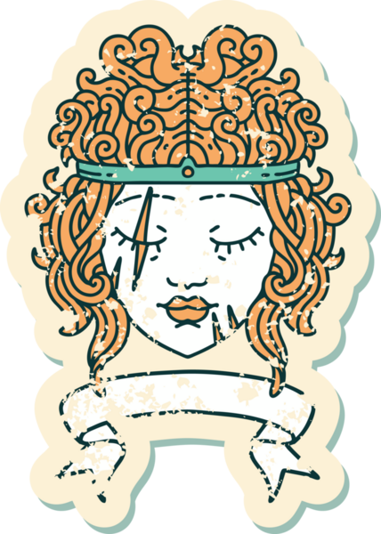 Retro Dövme Tarzı İnsan Barbar Karakteri