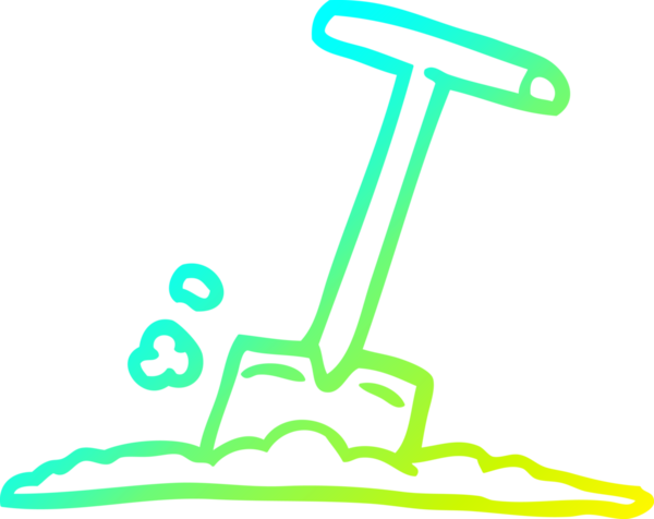 Bir insan tarafından çamurda çizilmiş kürek çizimi.