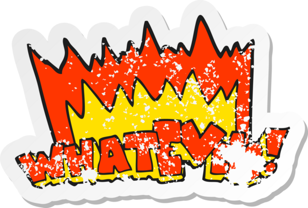 Bir karikatürün gerilimli yapıştırması. Bir insan tarafından çizilen her ne olursa olsun.