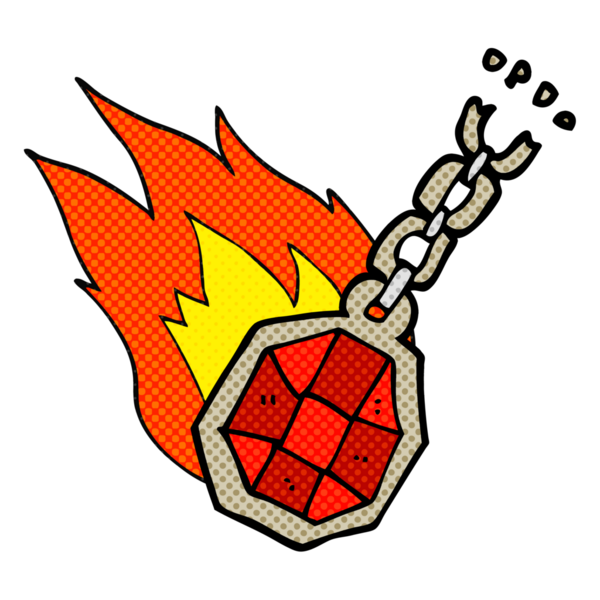 Bir insan tarafından çizilmiş serbest çizim sihirli kolye.