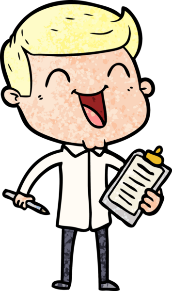 Bir insan tarafından çizilmiş mutlu bir adam.