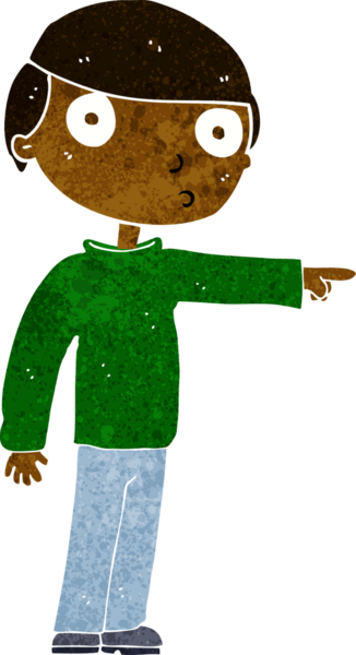 Bir insan tarafından çizilmiş çizgi filmci.