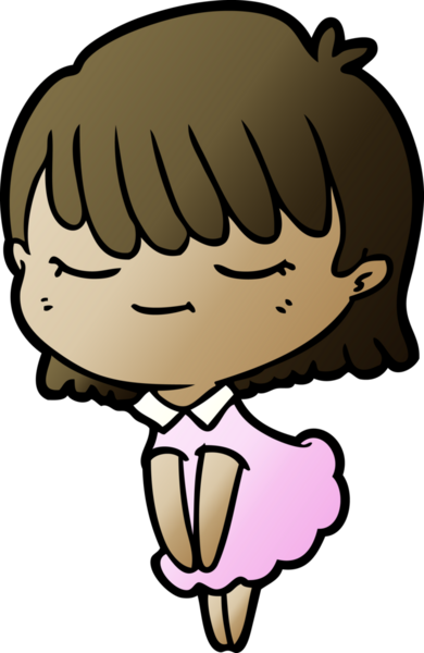 Bir insan tarafından çizilmiş karikatür kadın.