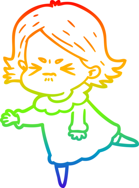 Bir insan tarafından çizilmiş kızgın bir karikatür çizimi.