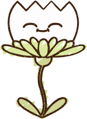 Bir insan tarafından çizilen Mutlu Çiçek Tebeşiri