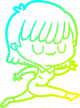 Bir insan tarafından çizilmiş bir karikatür kadın çizimi.