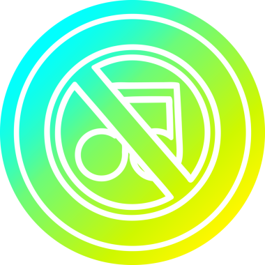 havalı gradyan bir insan tarafından çizilmiş müzik dairesel simgesi yok