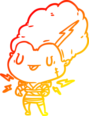 Bir insan tarafından çizilmiş ölümsüz bir canavar gelin çizimi.