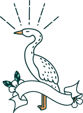 Bir insan tarafından çizilmiş dövme stili bir parşömen.