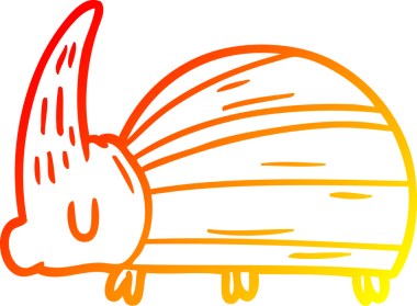 Bir insan tarafından çizilmiş dev bir böcek karikatürü.