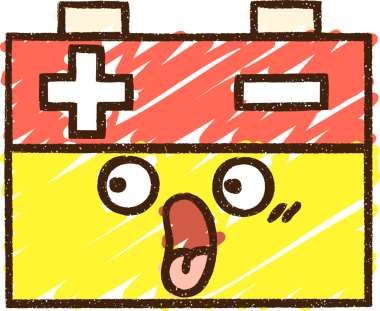 Bir insan tarafından çizilmiş pil tebeşiri.