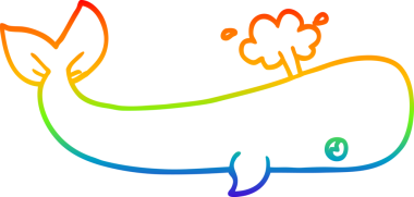 bir insan tarafından çizilmiş karikatür deniz balinası çizimi