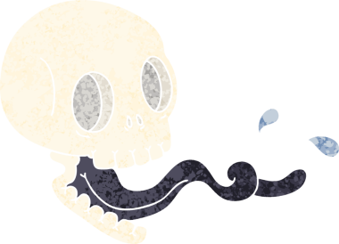 Bir insan tarafından çizilmiş tuhaf bir karikatür.