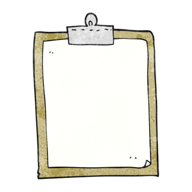 Bir insan tarafından çizilmiş el yazısı desenli karikatür panosu