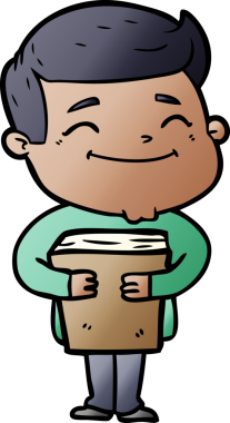 Bir insan tarafından çizilmiş mutlu çizgi film adamı.