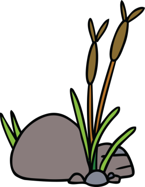 Bir insan tarafından çizilmiş taş ve çakıl karalamaları.