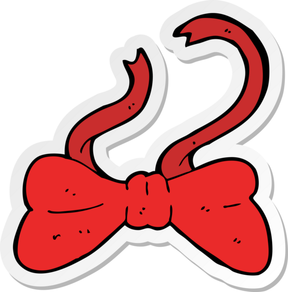 Bir insan tarafından çizilmiş karikatür papyonunun çıkartması.