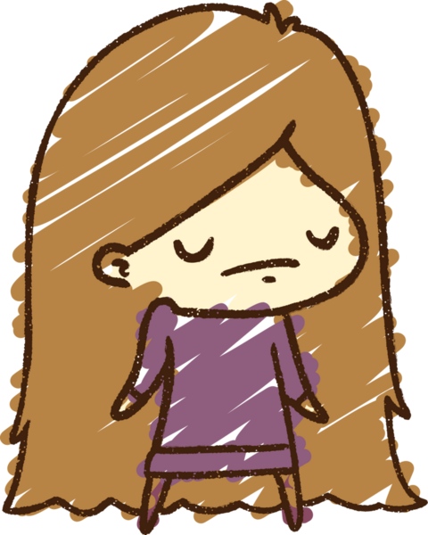 Bir insan tarafından çizilen Omuz silken Kadın Tebeşiri