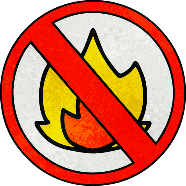 Eski grunge desenli, ateş olmayan bir çizgi film. Bir insan tarafından çizilmesine izin veriliyor.